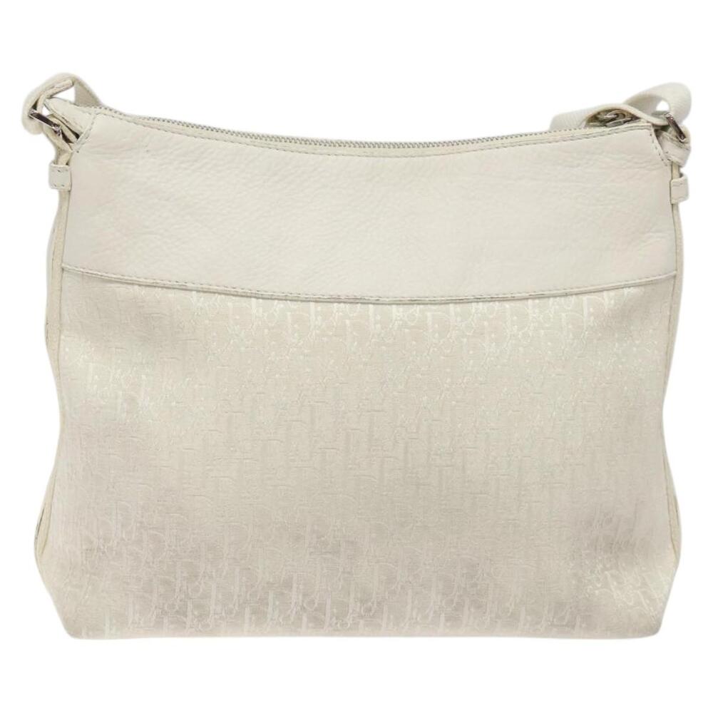 DIOR Trotter Canvas Shoulder Bag White Silver - Picture 2 of 16